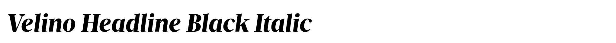 Velino Headline Black Italic image